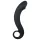 EasyToys - anaal dildo gebogen - siliconen - zwart