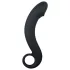 EasyToys - anaal dildo gebogen - siliconen - zwart