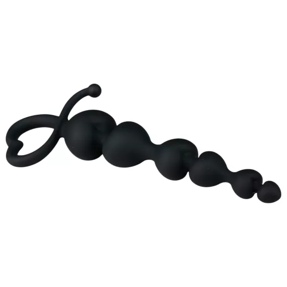 EasyToys - anale dildo met kralen (zwart)