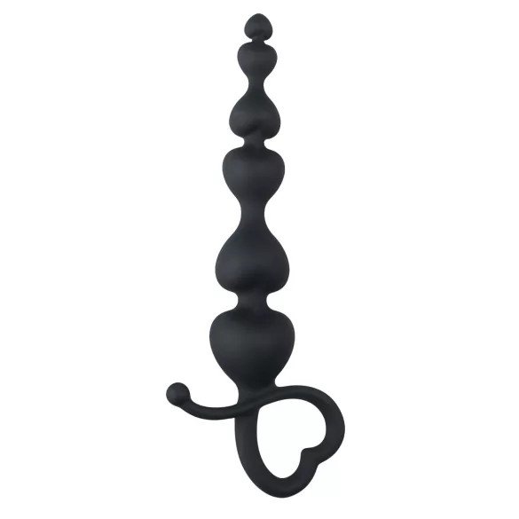 EasyToys - anale dildo met kralen (zwart)