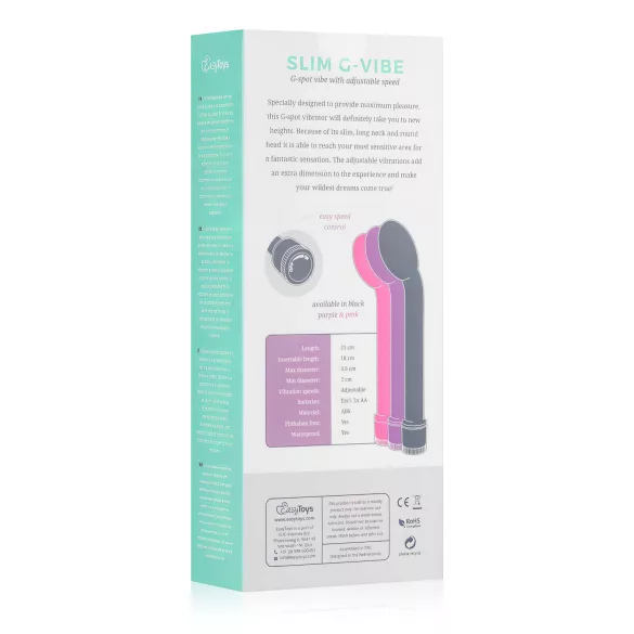 Easytoys Slim - G-punt vibrator - smal - siliconen - paars