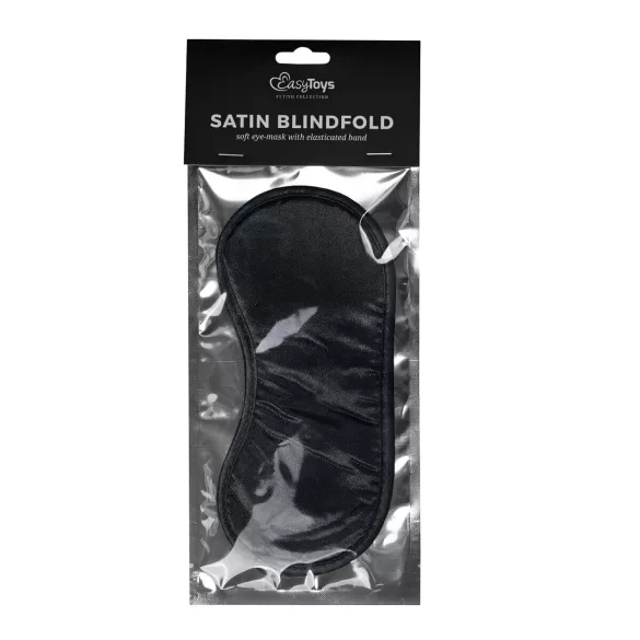 Easytoys - satijnen oogmasker - zwart