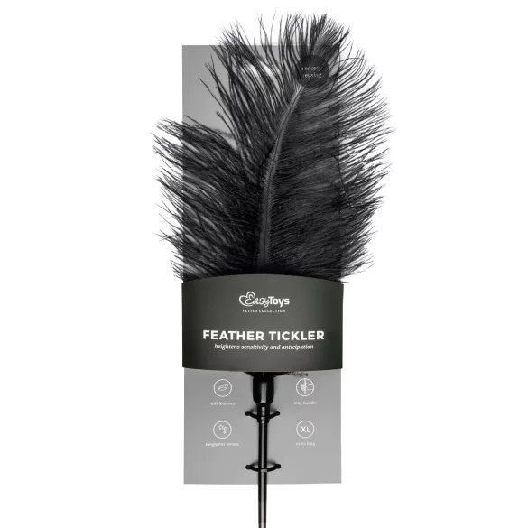 EasyToys - lange veren tickler - zwart