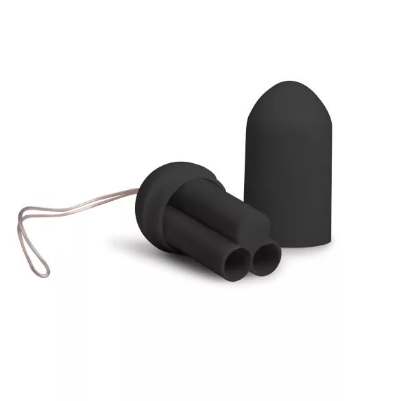 EasyToys - draagbaar vibrerend eitje met afstandsbediening (zwart)
