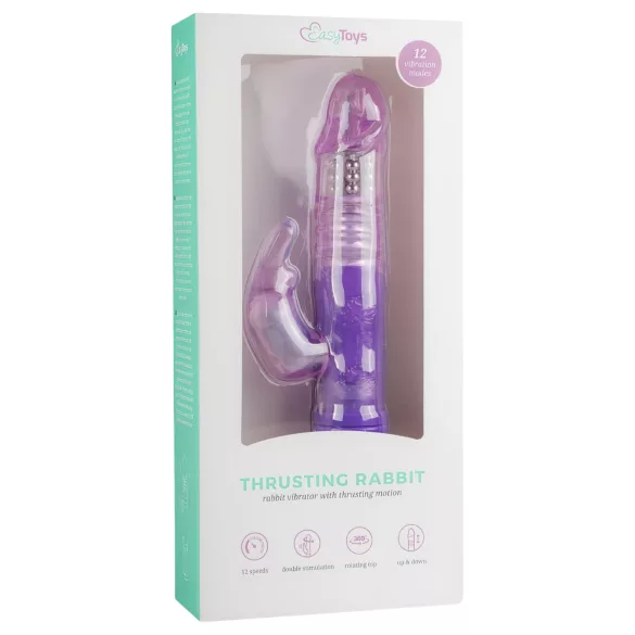 EasyToys Bunny - stotende/roterende vibrator (paars)