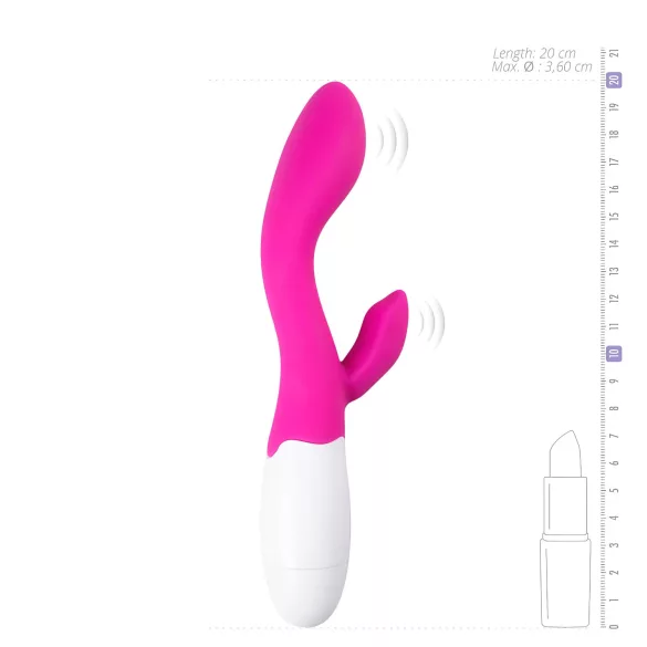 Easytoys Lily - rabbit vibrator - clitorisstimulatie - siliconen roze