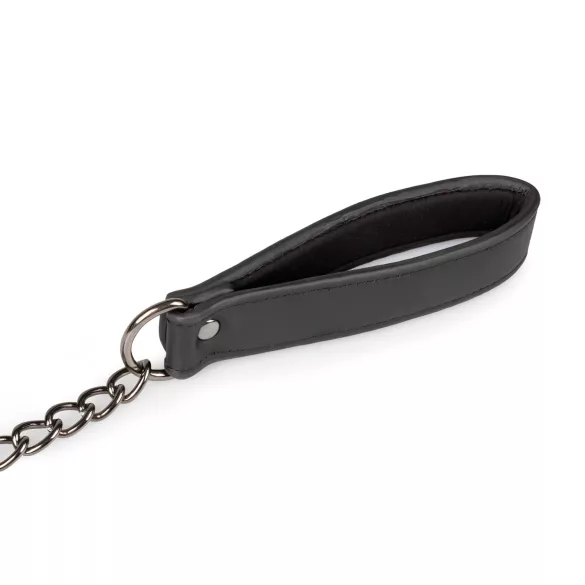 Easytoys - fetis halsband met lijn - zwart