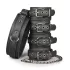 Easytoys - bondageset halsband, pols- en enkelboeien - zwart