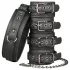 Easytoys - bondageset halsband, pols- en enkelboeien - zwart