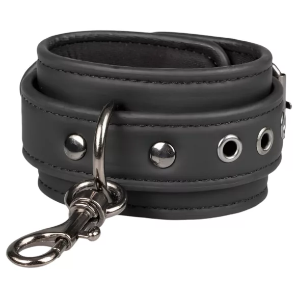 Easytoys - bondageset halsband, pols- en enkelboeien - zwart