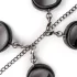 Easytoys - bondageset halsband, pols- en enkelboeien - zwart