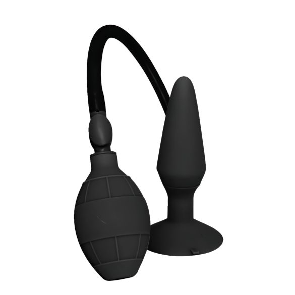 MenzStuff L - Opblaasbare Anale Plug - Zwart (Groot)