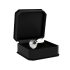 Rimba XS - Transparante met stenen metalen anaalplug (zilver)