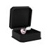 Rimba XS - roze met steen, metalen anaalplug (zilver)