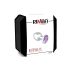 Rimba XS - Paarse metalen anaal plug met steen (zilver)