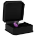 Rimba - buttplug - met paarse steen - metaal zilver XS
