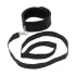 Rimba - halsband met riem - zacht - zwart