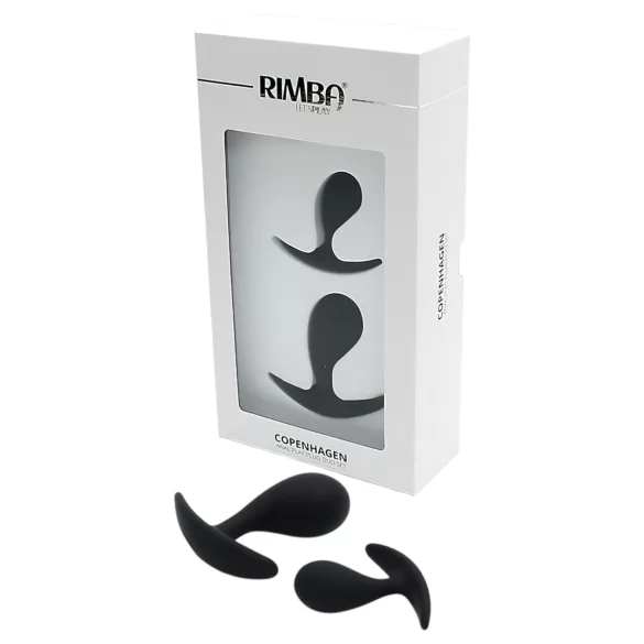 Rimba Copenhagen - anaal plug set (zwart, 2 stuks)