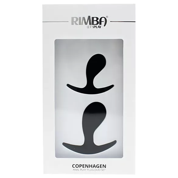 Rimba Copenhagen - anaal plug set (zwart, 2 stuks)