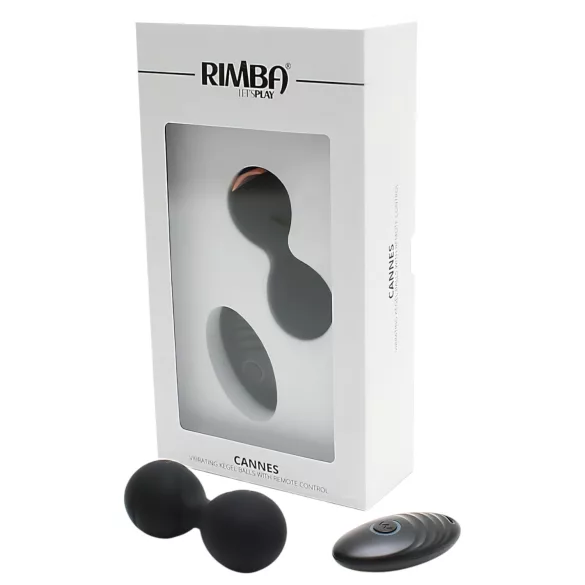 Rimba Cannes - vibrator ei - draadloos oplaadbaar - zwart