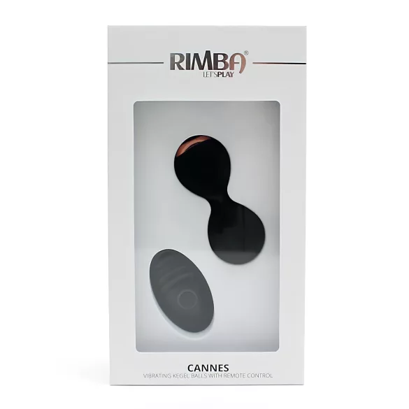 Rimba Cannes - vibrator ei - draadloos oplaadbaar - zwart