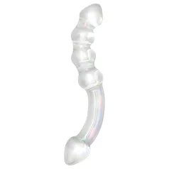 Rimba Xena - dubbele glazen dildo - transparant