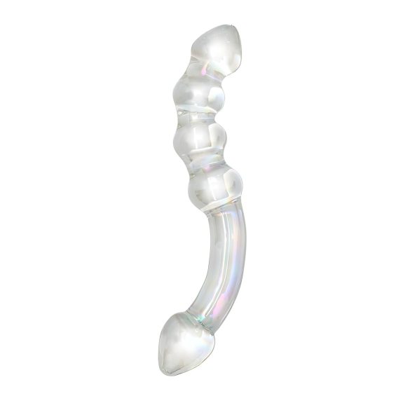 Rimba Xena - Dubbele Glazen Dildo (Transparant)