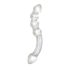 Rimba Xena - Dubbele Glazen Dildo (Transparant)