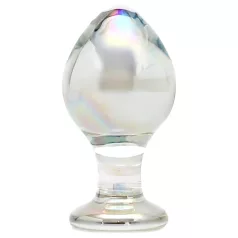Rimba Zelda - conische glazen buttplug (transparant)