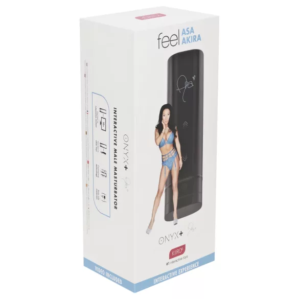 Kiiroo Onyx+ Asa Akira Experience - interactieve masturbator - zwart