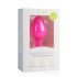 Easytoys Diamond - anale plug met witte steen (medium) - roze