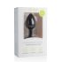 Easytoys Diamond – zwart anaalplug met witte steen (klein)