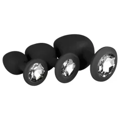 Easytoys Diamond - buttplug set - zwart
