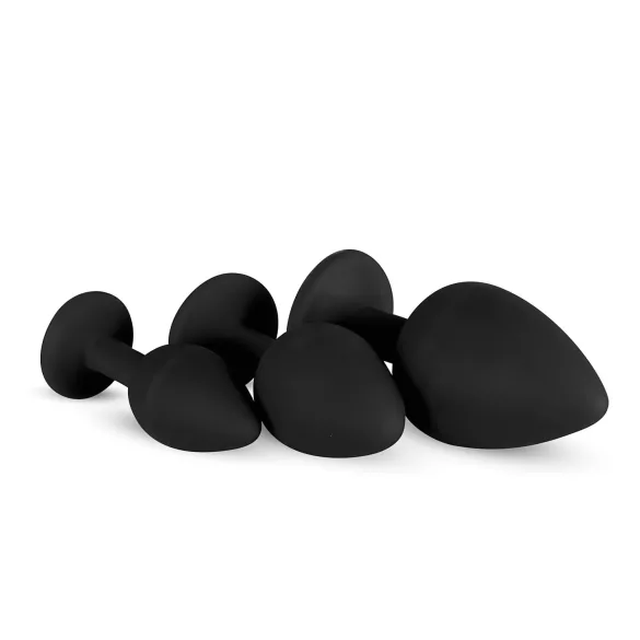 Easytoys Diamond - buttplug set - zwart