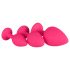 Easytoys Diamond - anaal plug set - siliconen - roze