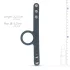 Boners - penis- en balzakring - verstelbaar - siliconen - grijs