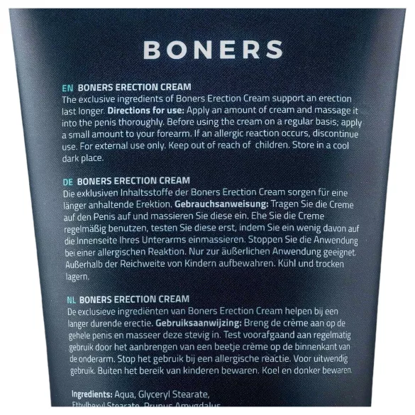 Boners - erectiecrème voor mannen - stimulerend - 100ml