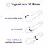 Boners - silicone penisring set - 6-delig (grijs)