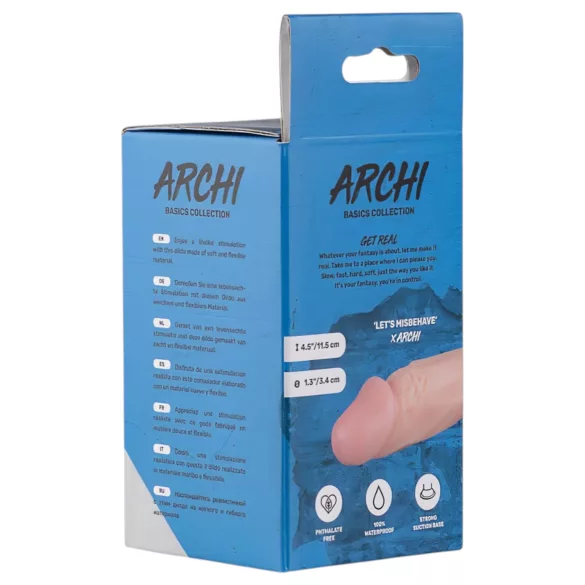 Real Fantasy Archi - realistische dildo - 11,5 cm - huidskleur