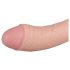 Real Fantasy Vince - dildo met ballen en voorhuid - 19,5cm - huidskleur