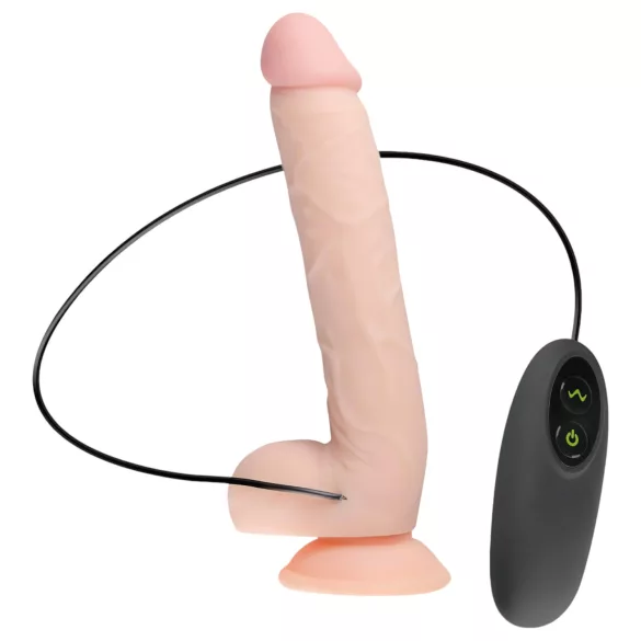 Real Fantasy Elvin - oplaadbare realistische vibrator - 28cm - huidkleurig