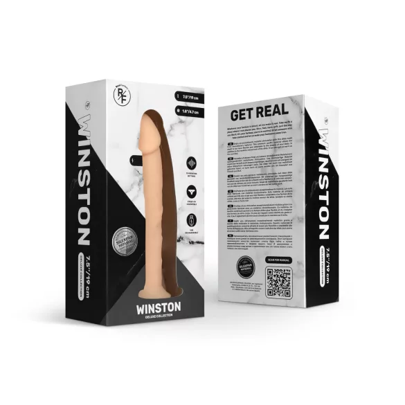 Real Fantasy Winston - dildo met zuignap - 19 cm - huidkleur