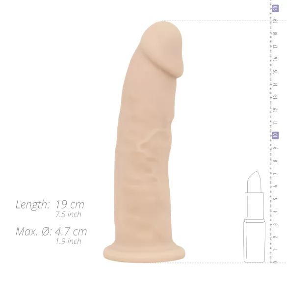 Real Fantasy Winston - dildo met zuignap - 19 cm - huidkleur