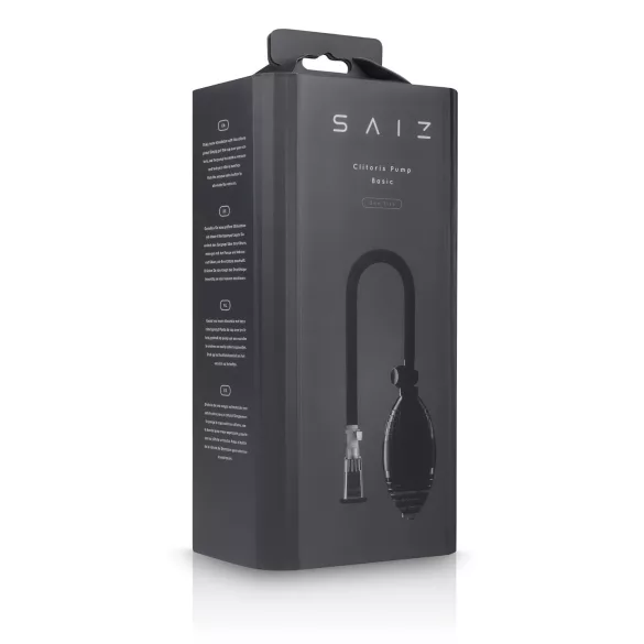 Saiz Basic - clitorispomp - transparant zwart