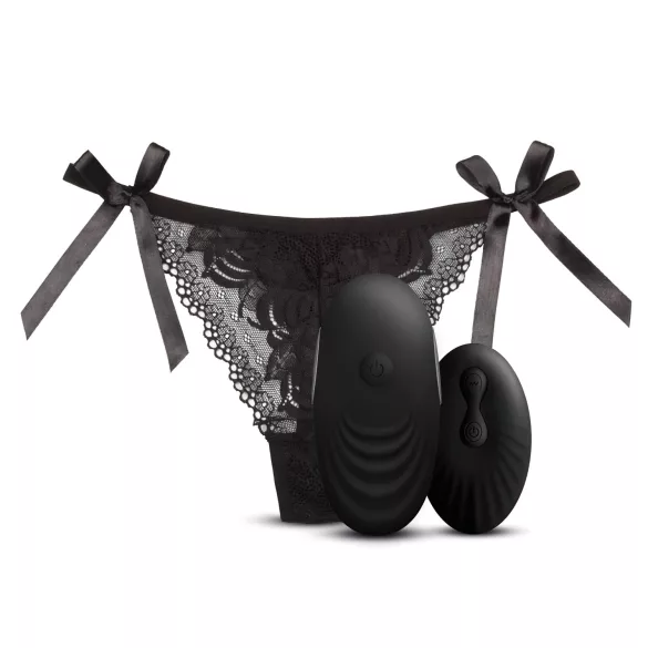 Sway No.3 - vibrerende slip met afstandsbediening - oplaadbaar - zwart (S-L)