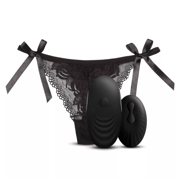 Sway No.3 - vibrerende slip met afstandsbediening - oplaadbaar - zwart (S-L)