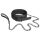Blaze - halsband en riem (zwart)