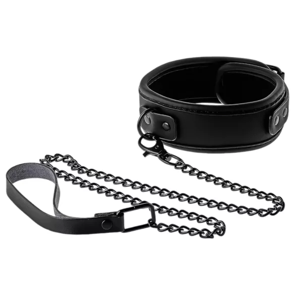 Blaze - halsband en riem - zwart