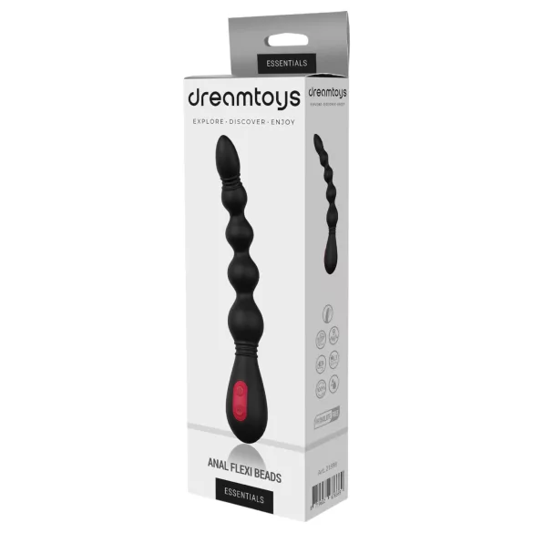 Cheeky Love - oplaadbare anale vibrator met kralen - zwart