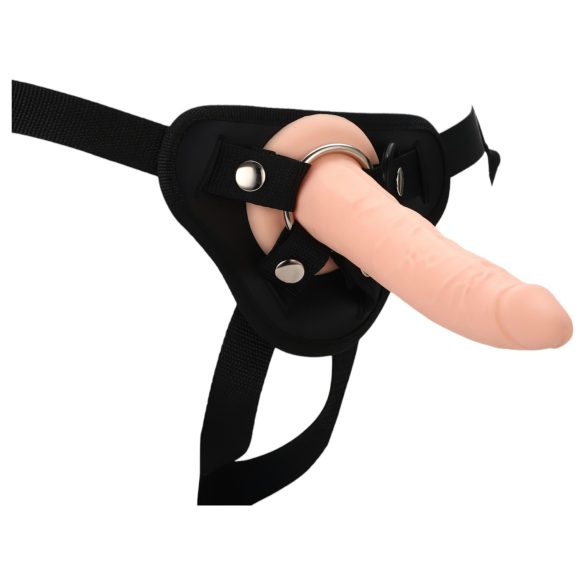 RealStuff Strap-On - slanke, verstelbare dildo (natuurlijk)
